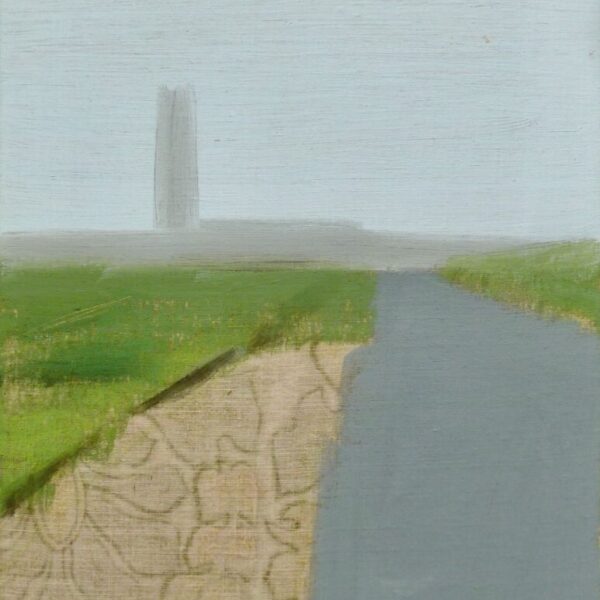 Vuurtoren in de mist / 30 x 40 cm / acryl