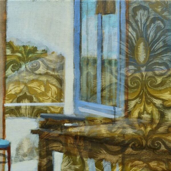 Interieur aan zee / 30 x 40 cm / acryl