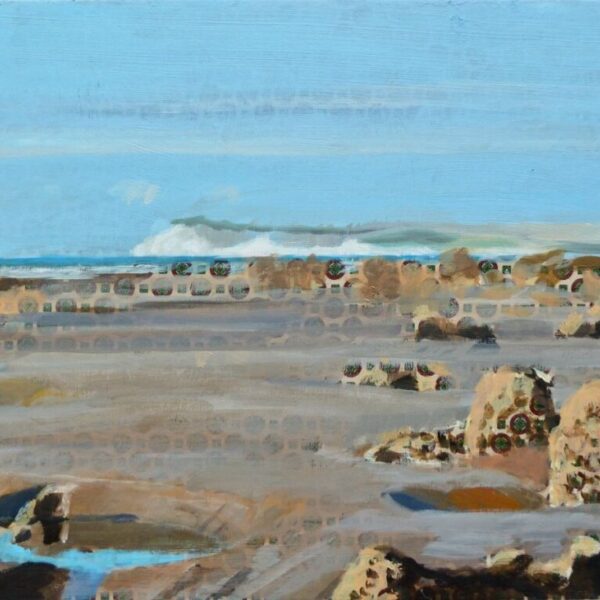 Mossel rotsen / 30 x 40 cm / acryl