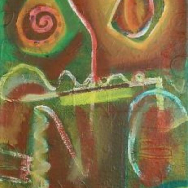 acryl op doek 45 x 175 cm